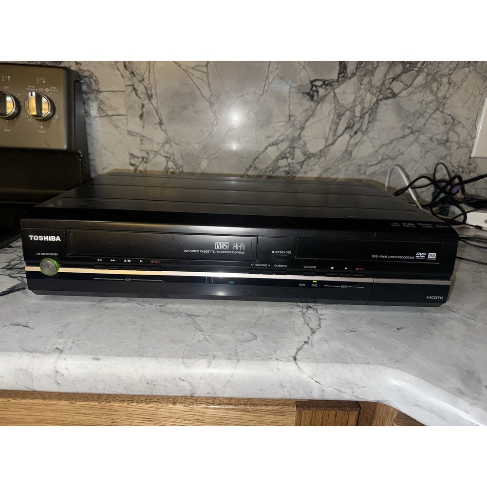 Toshiba D-KVR20 DVD Recorder/VCR Combo HDMI Unit VHS (NO REMOTE) - TESTED